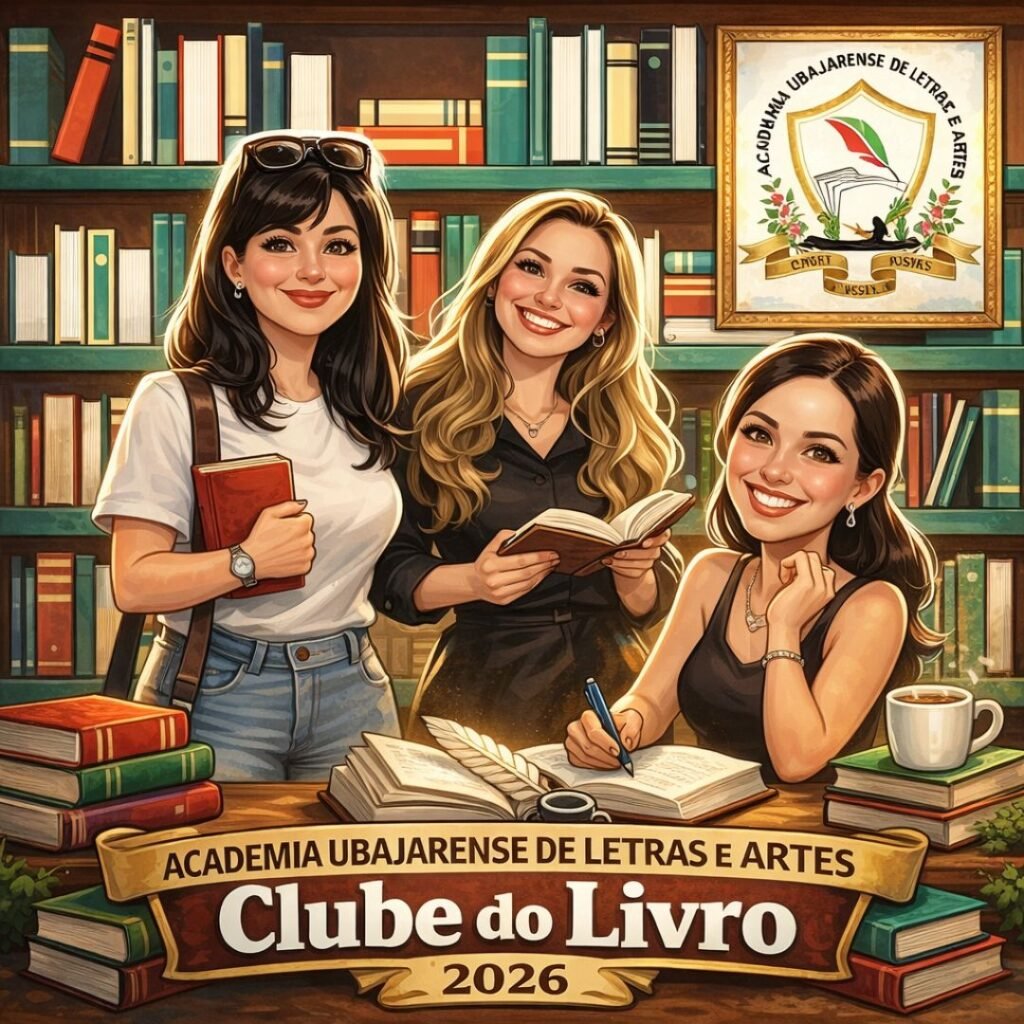 Clube do Livro da Academia Ubajarense de Letras e Artes. Organização: Monique Gomes, Melissa Vasconcelos e Werllem Fontenele